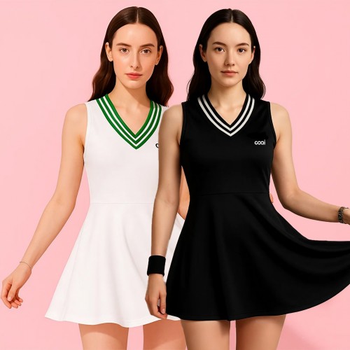 코아이 슬리브리스 골프 테니스 원피스 드레스 레귤러핏 빠른땀흡수력