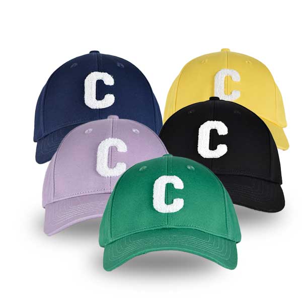 코아이 C-LOGO 부클자수 남여공용 골프 테니스 볼캡
